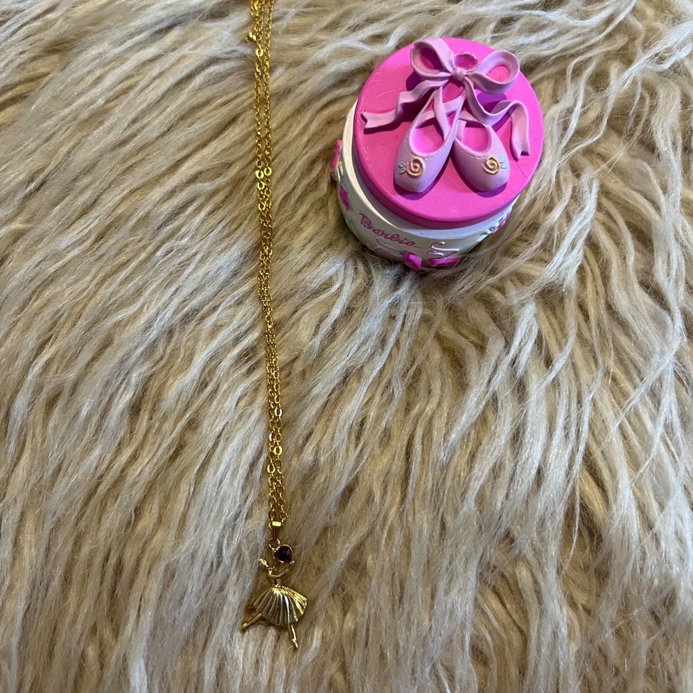 February BARBIE necklace amethyst